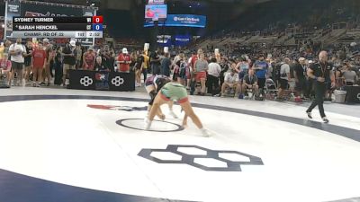 155 lbs Champ. Rd Of 32 - Sydney Turner, Wisconsin vs Sarah Henckel, Connecticut