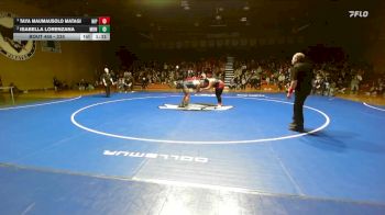 235 lbs 1st Place Match - Taya Maumausolo Matagi, Nipomo vs Isabella Lorenzana, Marina
