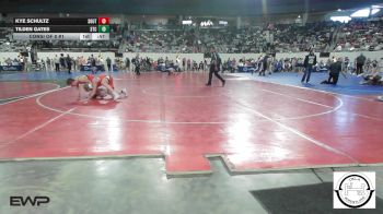 123 lbs Consi Of 8 #1 - Kye Schultz, Southern Oklahoma Wrestling Academy vs Tilden Gates, Sallisaw Takedown Club