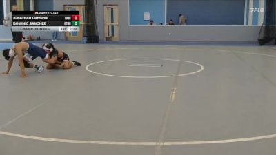 149 lbs Champ. Round 2 - Dominic Sanchez, Otero Junior College vs Jonathan Crespin, Western Wyoming College