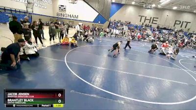 79 lbs Cons. Round 2 - Brantley Black, Uintah Wrestling vs Jacob Jensen, Brighton Wrestling Club