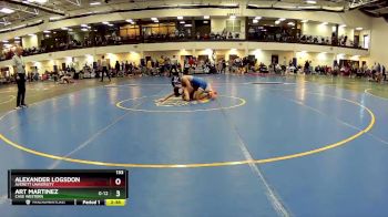 133 lbs Quarterfinal - Alexander Logsdon, Averett University vs Art Martinez, Case Western