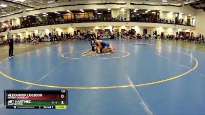 133 lbs Quarterfinal - Alexander Logsdon, Averett University vs Art Martinez, Case Western