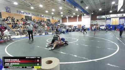 144 lbs Cons. Round 7 - David Daniels, Granite Hills (El Cajon) vs Jake Jennings, Clovis West