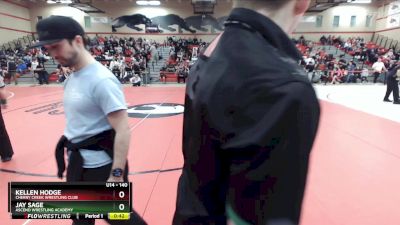 140 lbs 3rd Place Match - Kellen Hodge, Cherry Creek Wrestling Club vs Jay Sage, Ascend Wrestling Academy