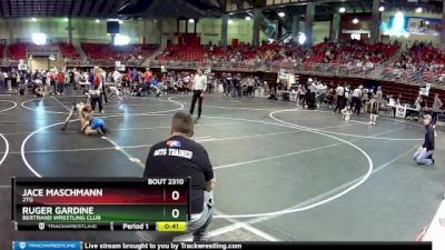 80 lbs Cons. Round 5 - Ruger Gardine, Bertrand Wrestling Club vs Jace Maschmann, 2TG