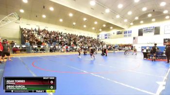 106 lbs Champ. Round 1 - Diego Garcia, El Dorado High School vs Adam Torres, Etiwanda