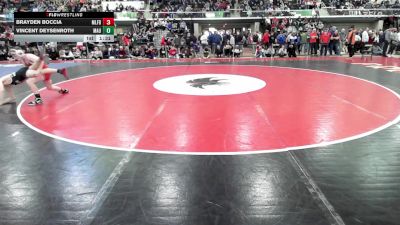 113 lbs Round Of 16 - Brayden Boccia, Milford vs Vincent Deysenroth, Mt. Anthony