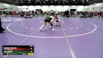 130 lbs Cons. Round 3 - Mia Bruns, Sand Springs vs Sydney Edelen, Deer Creek (ED)