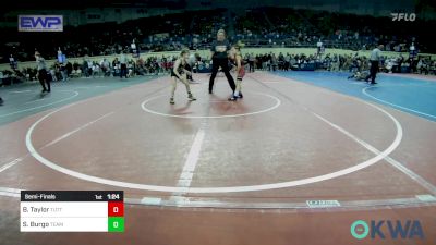 58 lbs Semifinal - Bailee Taylor, Tuttle Wrestling vs Savina Burgo, Team Tulsa Wrestling Club