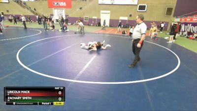 97 lbs Cons. Round 3 - Zachary Smith, IA vs Lincoln Mack, IL