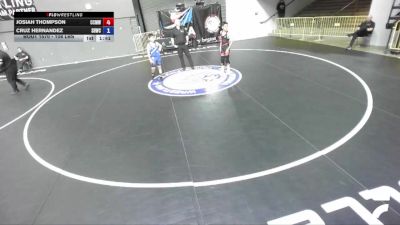 108 lbs 7th Place Match - Josiah Thompson, Central Coast Most Wanted Wrestling Club vs Cruz Hernandez, Savage House Wrestling Club