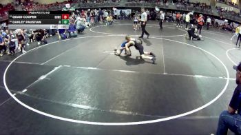 75 lbs Cons. Round 2 - Quaid Cooper, Garden County Wrestling Club vs Oakley Paustian, Junior Eagles