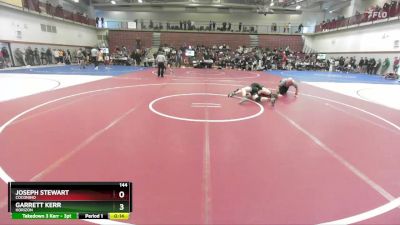 144 lbs Cons. Round 5 - Joseph Stewart, Coconino vs Garrett Kerr, Horizon