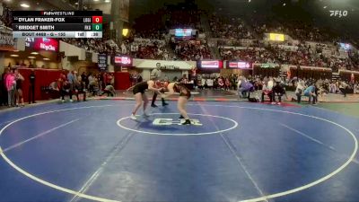 G - 155 lbs Cons. Round 4 - Bridget Smith, Flathead (Kalispell) Girls vs Dylan Fraker-Fox, Lockwood Girls