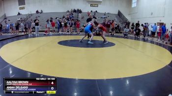 94-100 lbs Round 1 - Aaliyah Brown, Howe Wrestling School LLC vs Aniah Delgado, Contenders Wrestling Academy