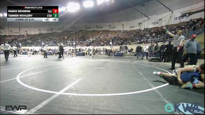 90 lbs Consi Of 8 #1 - Parks Behrens, Plainview Youth Wrestling Club vs Tanner Woolery, Standfast