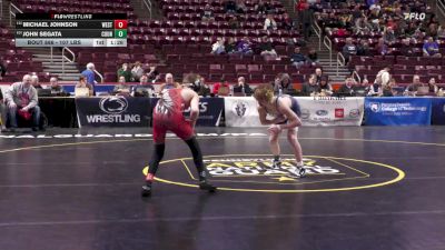 107 lbs Preliminaries - Michael Johnson, West Allegheny vs John Segata, Council Rock South