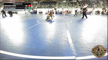 73 lbs Final - Braydon Lopez, Proving Grounds Wrestling vs Kylin Sanders, Standfast