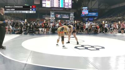 207 lbs Champ. Rd Of 16 - Isabella Lorenzana, California vs Lulu Kirk, Kansas