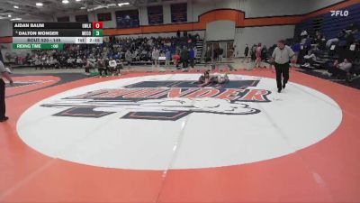 149 lbs 5th Place Match - Aidan Baum, Wisconsin - Lacrosse vs Dalton Monger, Messiah College