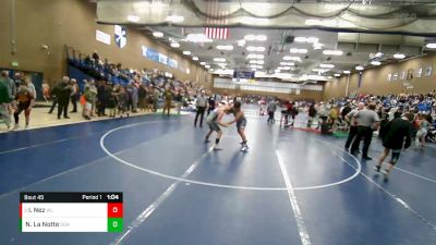 175 lbs Cons. Round 1 - Isaac Nez, Charger Wrestling Club vs Nickolas La Notte, Wasatch