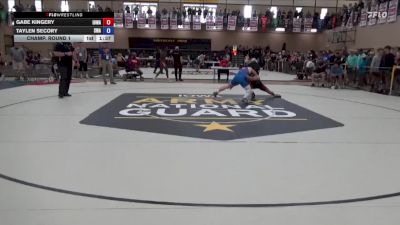 132 lbs Champ. Round 1 - Gabe Kingery, Iowa vs Taylen Secory, Sebolt Wrestling Academy
