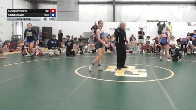 56 kg 3rd Place - Addison Gore, NC United - W vs Saige Olver, Valkyrie Girls WC - W