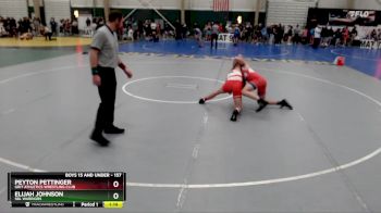 157 lbs Champ. Round 2 - Elijah Johnson, SBL Warriors vs Peyton Pettinger, GRIT Athletics Wrestling Club