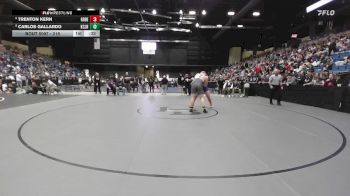 285 lbs Champ. Round 1 - Kimbal Sweeney, DeSoto HS vs Gavin Beck, Arkansas City