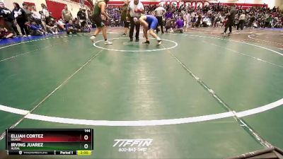 144 lbs Quarterfinal - Elijah Cortez, Gilroy vs Irving Juarez, Alisal