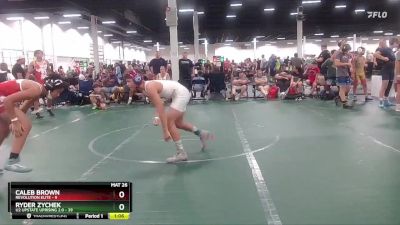 120 lbs Round 2 (4 Team) - Ryder Zychek, U2 Upstate Uprising 2.0 vs Caleb Brown, Revolution Elite