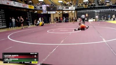 149 lbs Cons. Round 7 - Cutter Sheets, Oklahoma State vs Cael Erickson, Unattached