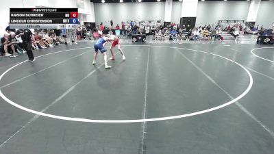 120 lbs Kaison Schreier, Missouri vs Lincoln Christenson, Minnesota Red