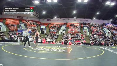 106 lbs Quarterfinals (8 Team) - Grayson Vaillant, Temperance Bedford vs David Watson, Rockford