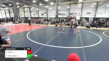 95 lbs Quarterfinal - Bentley Ojeda, Roseburg Mat Club vs Olivia Hernandez, Beaver Dam Wrestling Club