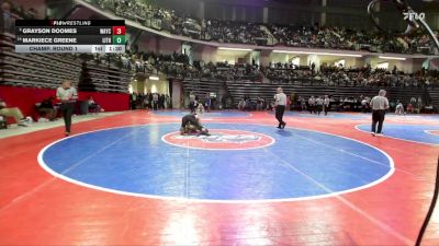 150-4A Champ. Round 1 - Grayson Doomes, Wayne County HS vs Markiece Greene, Lithonia