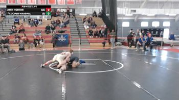 157 lbs Cons. Round 3 - John Horton, Kutztown vs Cooper Warshel, Pitt-Johnstown