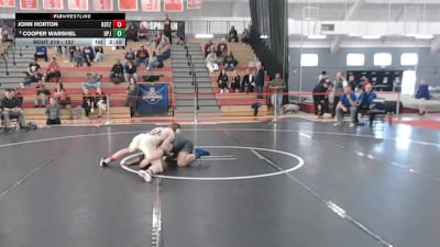157 lbs Cons. Round 3 - John Horton, Kutztown vs Cooper Warshel, Pitt-Johnstown