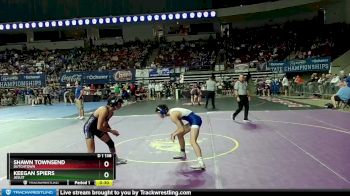 D 1 138 lbs Cons. Round 3 - Keegan Spiers, Jesuit vs Shawn Townsend, Dutchtown