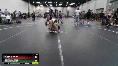 90 lbs Round 6 (10 Team) - Grayson Cain, Indiana Outlaws vs Blake Foucht, Bandits