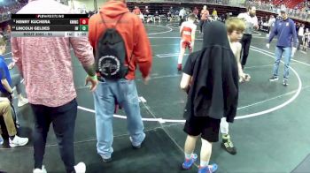 90 lbs Champ. Round 2 - Henry Kuchera, Kearney MatCats Wrestling Club vs Lincoln Geldes, Ironman Wrestling