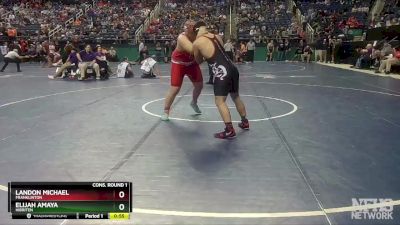 3A 285 lbs Cons. Round 1 - Elijah Amaya, Hibriten vs Landon Michael, Franklinton