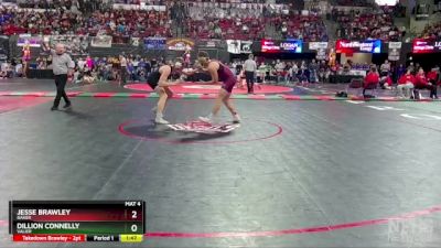 Champ. Round 1 - Dillion Connelly, Valier vs Jesse Brawley, Baker