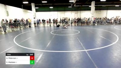 75 lbs Round Of 32 - Abigail Peterson, IA vs Sam Madsen, IN