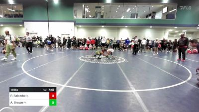 80 lbs Semifinal - Preston Salcedo, CA vs Alyis Brown, PA