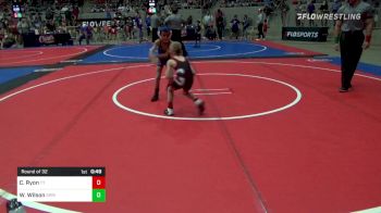 52 lbs Round Of 32 - Oliver Dorton, Grove Takedown Club vs Braesyn Maka, Chaparral Kids Wrestling Club