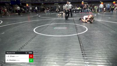 105 lbs Round Of 32 - Cameron Shaw, Chartiers Houston vs Griffin Sheldon, Wyalusing