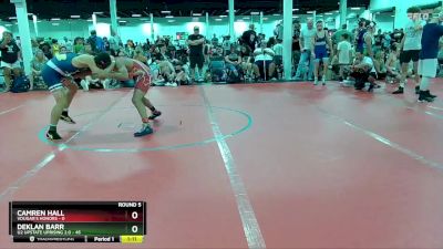 115 lbs Round 5 (6 Team) - Deklan Barr, U2 Upstate Uprising 2.0 vs Camren Hall, Vougar`s Honors