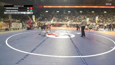 4A-138 lbs Champ. Round 1 - Omar Bautista, Thunder Basin vs Colton Marler, Evanston